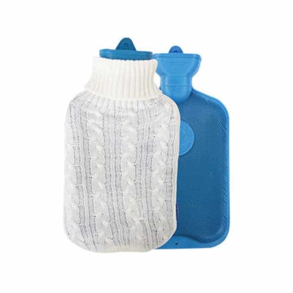 Rubber Hot Water Bag + Knitted Cover