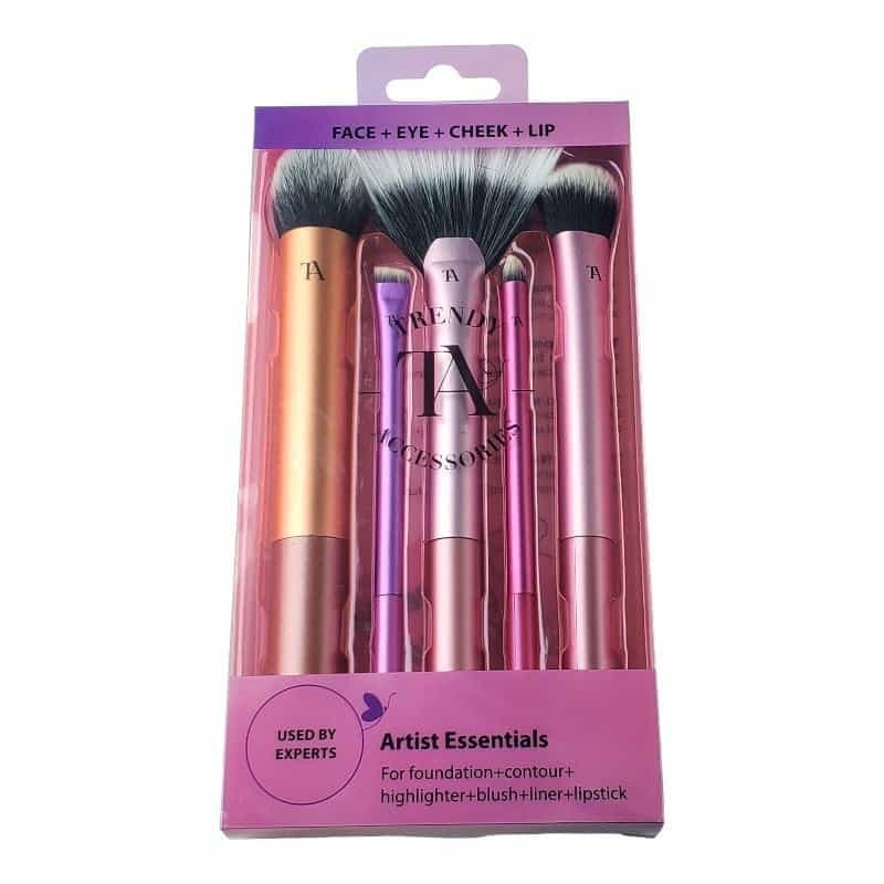 Face Eye Cheek Lip Artist Essentials 5 Brushes